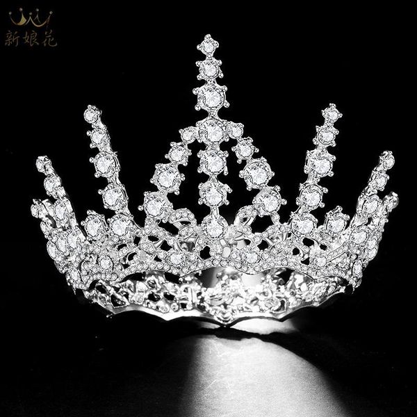 hair clips & barrettes luxury crystal bridal tiaras round big queen crowns women baroque pageant diadem rhinestone jewelry wedding accessori, Golden;silver
hair clips & barrettes luxury crystal bridal tiaras round big queen crowns women baroque pageant diadem rhinestone jewelry wedding accessori, Golden;silver