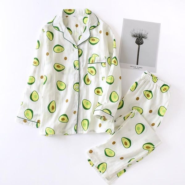 2pcs ladies pajamas set for women cotton cartoon avocado printed sleep wear female shirt+pants comfort fresh and nature pijamas, Black;red
2pcs ladies pajamas set for women cotton cartoon avocado printed sleep wear female shirt+pants comfort fresh and nature pijamas, Black;red