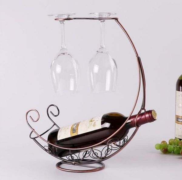 hooks & rails 1pc creative metal wine rack hanging glass holder bar stand bracket display decoration gift
hooks & rails 1pc creative metal wine rack hanging glass holder bar stand bracket display decoration gift