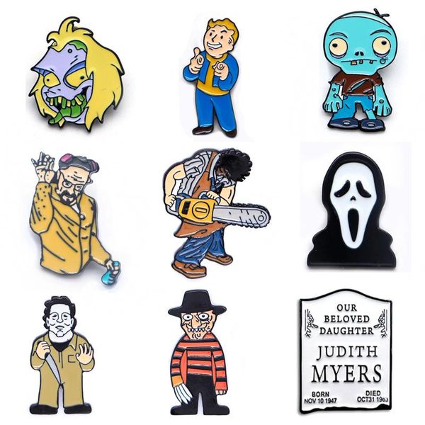 pins, brooches bg420 dongmanli halloween horror movie figure enamel pin brooch badge lapel backpack collar hat women men jewelry gifts, Gray
pins, brooches bg420 dongmanli halloween horror movie figure enamel pin brooch badge lapel backpack collar hat women men jewelry gifts, Gray