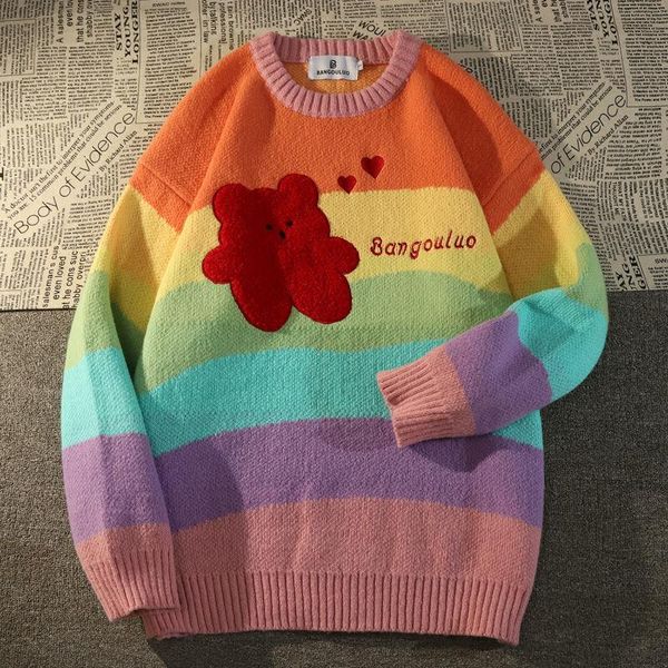 women's sweaters women retro pullovers sweater fashion harajuku style female long sleeve stripe printing street trendy woman knitted, White;black
women's sweaters women retro pullovers sweater fashion harajuku style female long sleeve stripe printing street trendy woman knitted, White;black