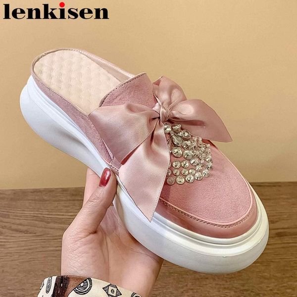 slippers lenkisen leisure outside slipper butterfly-knot sweet sheep suede round toe med heel slip on daily wear non-slip shoes women l78, Black
slippers lenkisen leisure outside slipper butterfly-knot sweet sheep suede round toe med heel slip on daily wear non-slip shoes women l78, Black