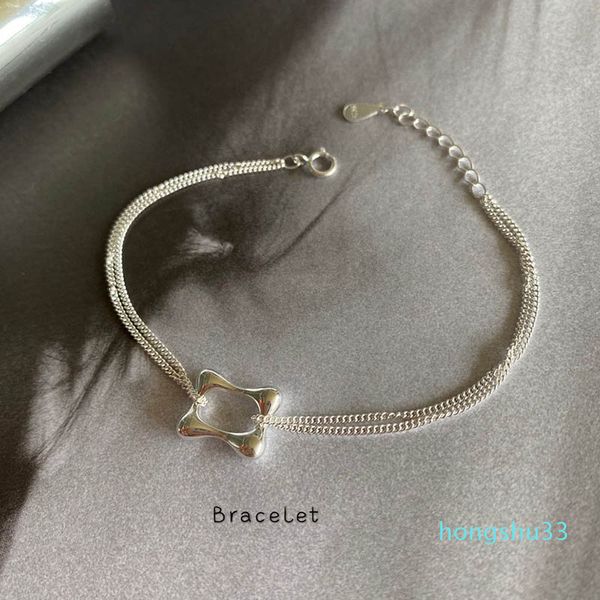 wholesale-s925 sterling silver bracelet pendant bracelet women simple fashion accessories creative, Golden;silver
wholesale-s925 sterling silver bracelet pendant bracelet women simple fashion accessories creative, Golden;silver