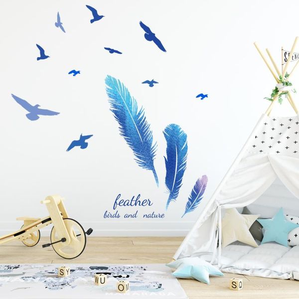 wall stickers creative blue pink feather boy girl teenager room decor aesthetic diy mural child bedroom decals for furniture
wall stickers creative blue pink feather boy girl teenager room decor aesthetic diy mural child bedroom decals for furniture