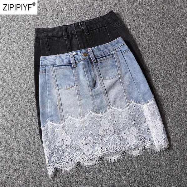 skirts selling women solid color a-line lace patchwork mini short high waist denim skirt casual street style z370, Black
skirts selling women solid color a-line lace patchwork mini short high waist denim skirt casual street style z370, Black