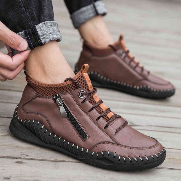 dress shoes spring autumn man boots genuine leather lace-up ankle comfortable fashion winter men footwear big size 48 o6mq, Black
dress shoes spring autumn man boots genuine leather lace-up ankle comfortable fashion winter men footwear big size 48 o6mq, Black
