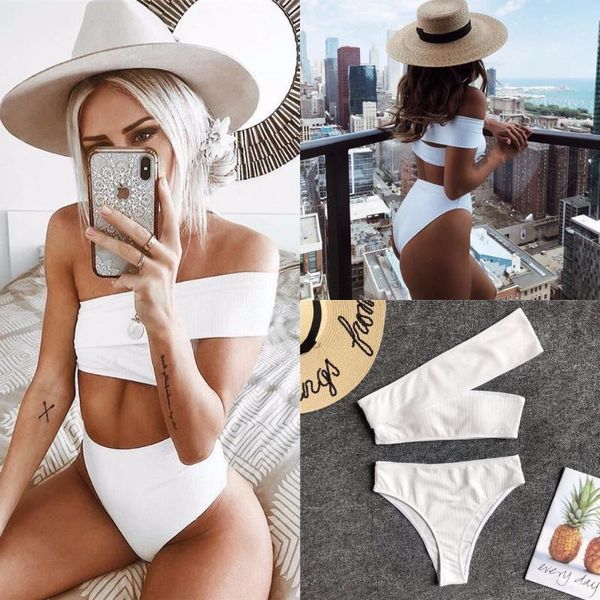 high waist swimsuit bikini2021 women irregular shoulder swimwear push up bandeau plus size bottom bikini sets
high waist swimsuit bikini2021 women irregular shoulder swimwear push up bandeau plus size bottom bikini sets