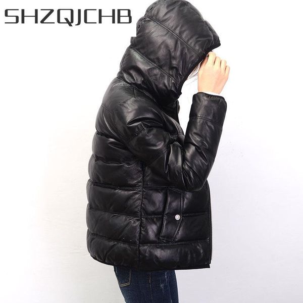 women's leather & faux jchb genuine down jacket woman hooded 2021 winter women 100% sheepskin coat female parka warm fit chaqueta mujer, Black
women's leather & faux jchb genuine down jacket woman hooded 2021 winter women 100% sheepskin coat female parka warm fit chaqueta mujer, Black