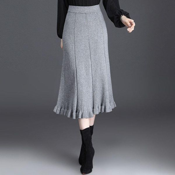 women 2021 autumn new fashion solid color knitted skirts female high waist mid-long skirts ladies loose warm a-line, Black
women 2021 autumn new fashion solid color knitted skirts female high waist mid-long skirts ladies loose warm a-line, Black