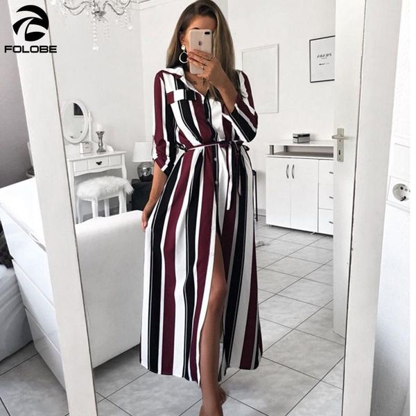 casual dresses folobe 2021 office ladies striped sashes long dress women turn-down collar beach shirt fashion elegant, Black;gray
casual dresses folobe 2021 office ladies striped sashes long dress women turn-down collar beach shirt fashion elegant, Black;gray