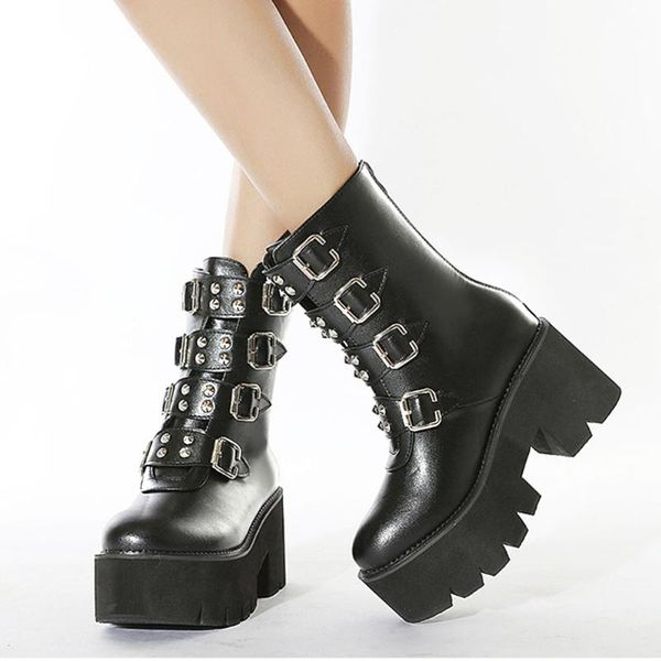 boots brand 2021 chunky heels cool punk buckles shoelaces black gothic girls style platform shoes women
boots brand 2021 chunky heels cool punk buckles shoelaces black gothic girls style platform shoes women