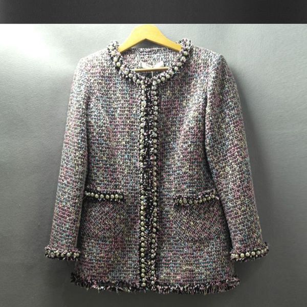 women's jackets jacket tweed bead advanced blue custom heavy autumn / winter ladies coat and long sections women, Black;brown
women's jackets jacket tweed bead advanced blue custom heavy autumn / winter ladies coat and long sections women, Black;brown