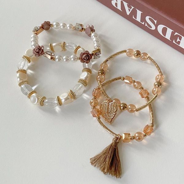 beaded, strands 4pc set tassel pearl bracelet for women bohemia national style beaded chain fashion multi-layer elastic bracelets jewelry gi, Black
beaded, strands 4pc set tassel pearl bracelet for women bohemia national style beaded chain fashion multi-layer elastic bracelets jewelry gi, Black