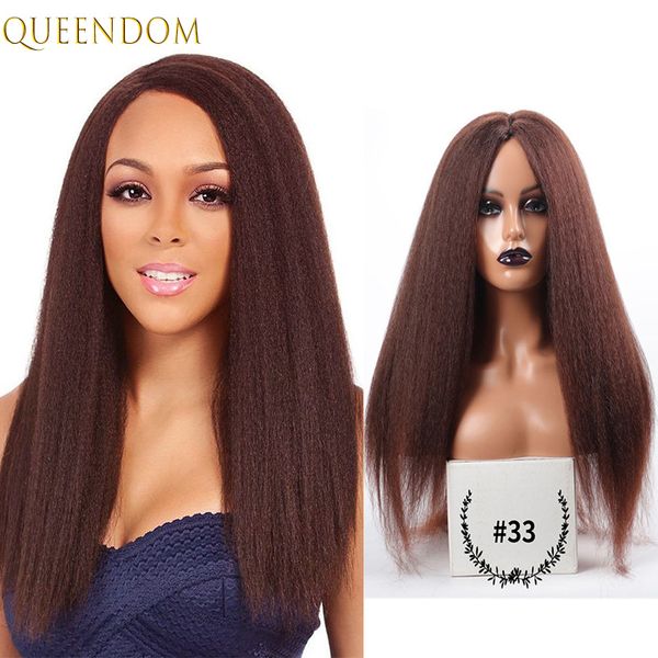 long yaki straight wigs for black women high temperature synthetic cosplay wig female dark red brown blonde afro wig middle part
long yaki straight wigs for black women high temperature synthetic cosplay wig female dark red brown blonde afro wig middle part