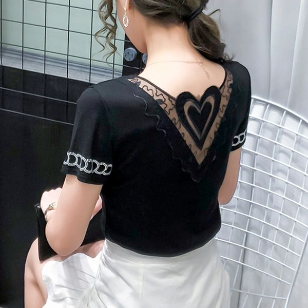 2021 summer european clothes t-shirt fashion shiny v-neck diamonds women ropa mujer back shirt cotton tees new t06421 k5uz, White
2021 summer european clothes t-shirt fashion shiny v-neck diamonds women ropa mujer back shirt cotton tees new t06421 k5uz, White