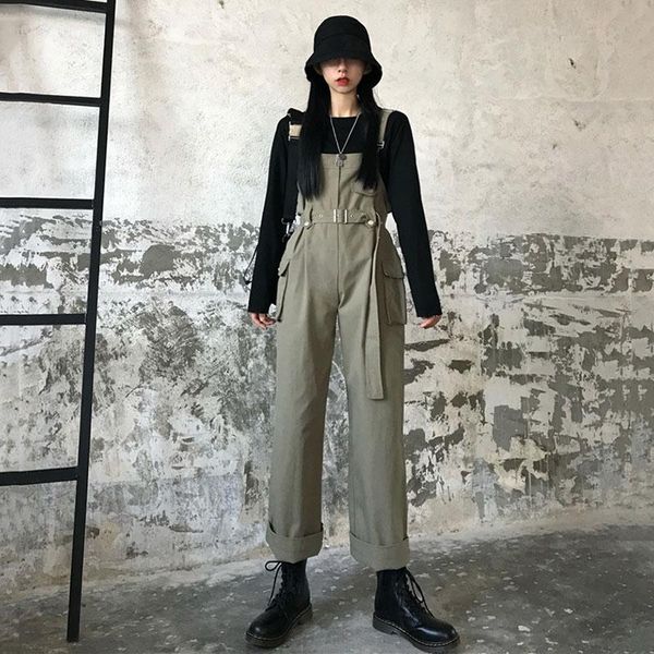 women's jumpsuits & rompers spring overalls vintage female wide leg pants playsuits pockets summer long romper womens causal sleevlesee, Black;white
women's jumpsuits & rompers spring overalls vintage female wide leg pants playsuits pockets summer long romper womens causal sleevlesee, Black;white
