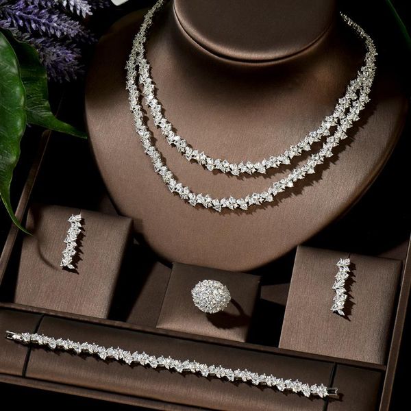 hibride nigerian jewelry sets for women white color bridal wedding accessories bijoux africain parures n-1496, Silver
hibride nigerian jewelry sets for women white color bridal wedding accessories bijoux africain parures n-1496, Silver