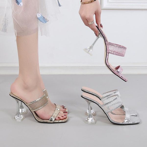 sandals 2021 fashion open toe cool women footwear square thin heel transparent shoes summer woman 9cm high, Black
sandals 2021 fashion open toe cool women footwear square thin heel transparent shoes summer woman 9cm high, Black