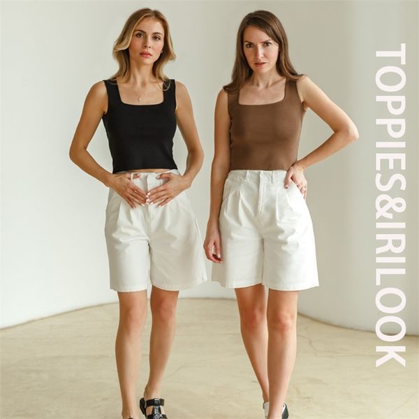 ies summer square collar tanks woman sleeveless knitted cropped female camisoles solid color tube 210625, White
ies summer square collar tanks woman sleeveless knitted cropped female camisoles solid color tube 210625, White