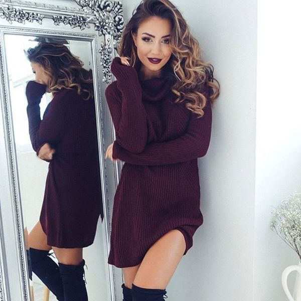 21ss designer women sweater autumn winter long sleeve knitted turtleneck thick warm slim dresses vestido de festa, Black;gray
21ss designer women sweater autumn winter long sleeve knitted turtleneck thick warm slim dresses vestido de festa, Black;gray