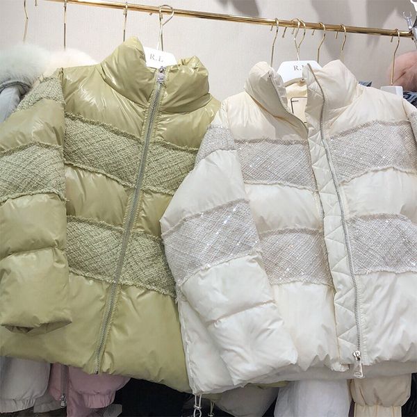 down jacket xiaoxiangfeng short women's autumn and winter splicing drawstring black temperament st collar korean version warm
down jacket xiaoxiangfeng short women's autumn and winter splicing drawstring black temperament st collar korean version warm