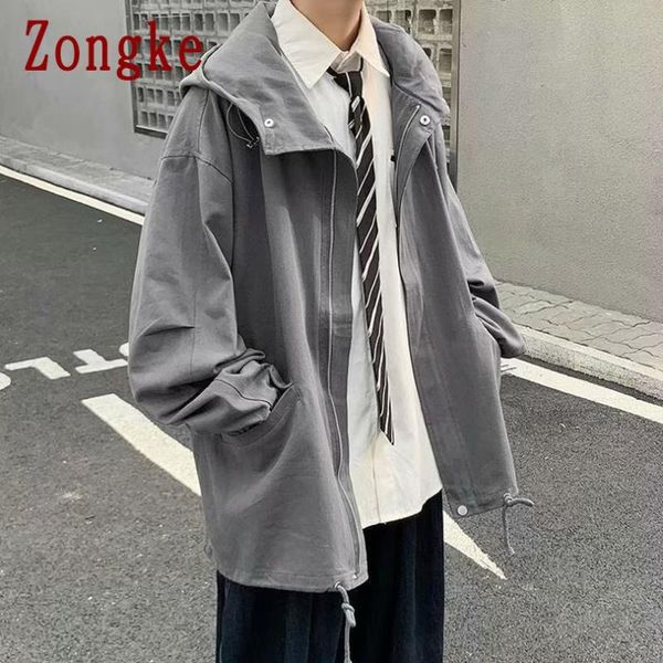 men's jackets zongke solid casual jacket streetwear men clothing 2021 arrivals harajuku man bombers m-2xl, Black;brown
men's jackets zongke solid casual jacket streetwear men clothing 2021 arrivals harajuku man bombers m-2xl, Black;brown