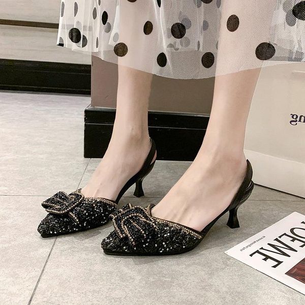 dress shoes rhinestone heels 2021 sandal woman kitten heel shoe bow high wedding bride sandalias mujer summer party, Black
dress shoes rhinestone heels 2021 sandal woman kitten heel shoe bow high wedding bride sandalias mujer summer party, Black