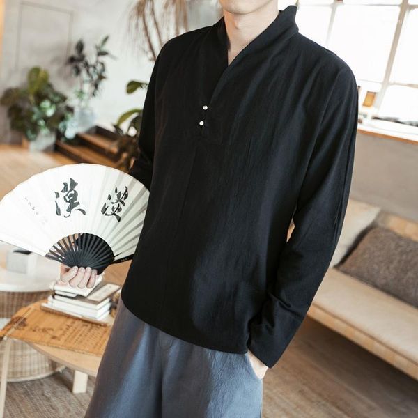 hanfu men casual shirt solid retro stand collar cotton linen long sleeve chinese traditional shirts streetwear kk3408 ethnic clothing, Red
hanfu men casual shirt solid retro stand collar cotton linen long sleeve chinese traditional shirts streetwear kk3408 ethnic clothing, Red