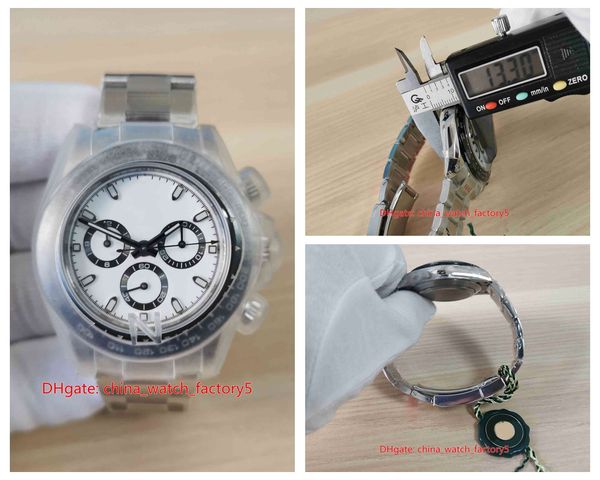 ew tw factory watches 40mm x 13mm cosmograph 116500 panda chronograph ceramic eta 7750 mechanical movement automatic mens watch men's w, Slivery;brown
ew tw factory watches 40mm x 13mm cosmograph 116500 panda chronograph ceramic eta 7750 mechanical movement automatic mens watch men's w, Slivery;brown