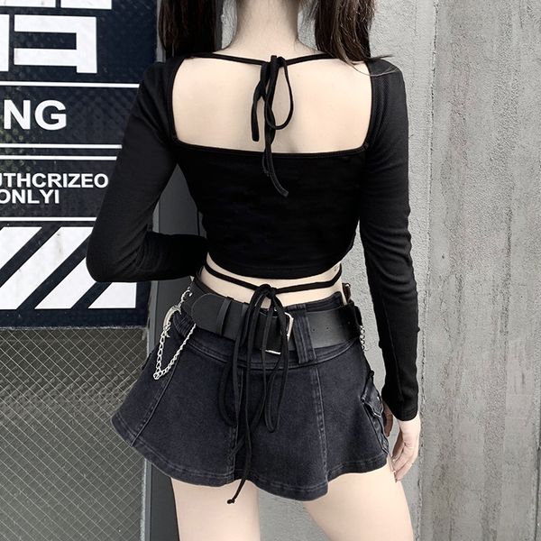 gotnblack slim harajuku knitt moon embroidery long sleeve t shirt women bodycon lace up crop autumn fashion streetwear top, White
gotnblack slim harajuku knitt moon embroidery long sleeve t shirt women bodycon lace up crop autumn fashion streetwear top, White