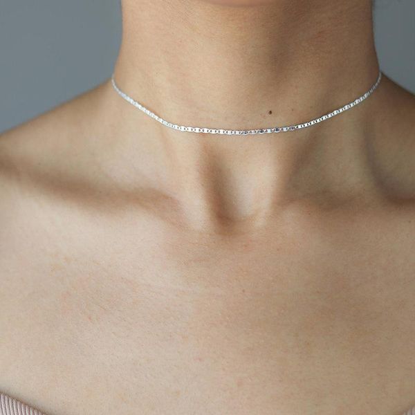chains selling shiny short metal chain choker necklace for women summer delicate clavicle jewelry party gift, Silver
chains selling shiny short metal chain choker necklace for women summer delicate clavicle jewelry party gift, Silver