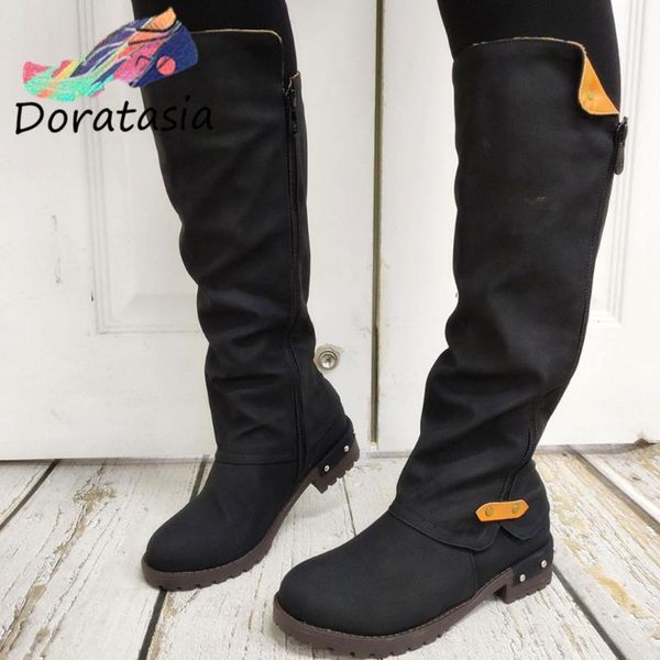 boots doratasia the big size 43 women solid zipper riding shoes chunky heel retro high-quality autumn winter, Black
boots doratasia the big size 43 women solid zipper riding shoes chunky heel retro high-quality autumn winter, Black