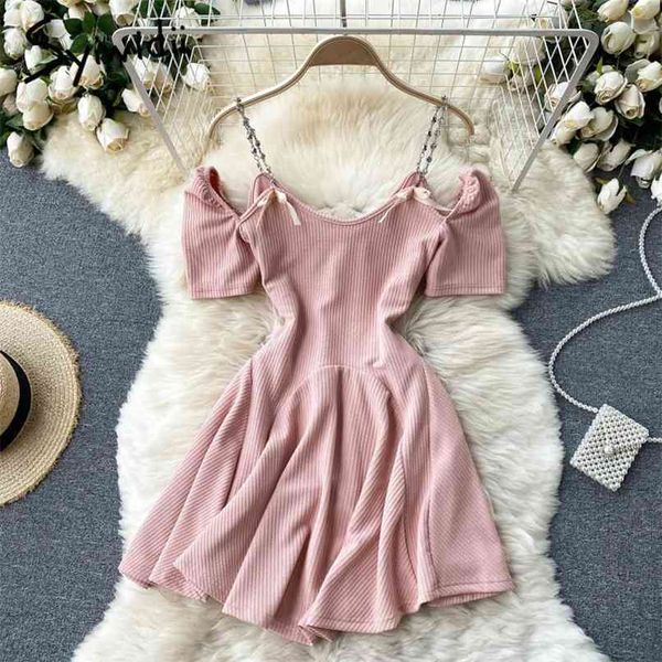 pink dress for women summer fashion strapless spaghetti strap short puff sleeve v neck casual a-line mini dresses 210607, Black;gray
pink dress for women summer fashion strapless spaghetti strap short puff sleeve v neck casual a-line mini dresses 210607, Black;gray