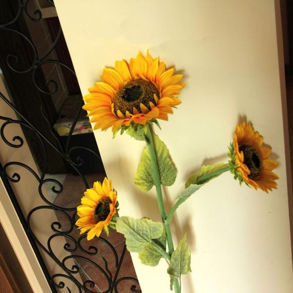 decorative flowers & wreaths 120cm large 3 head silk artificial sunflowers home decor wedding decoration
decorative flowers & wreaths 120cm large 3 head silk artificial sunflowers home decor wedding decoration