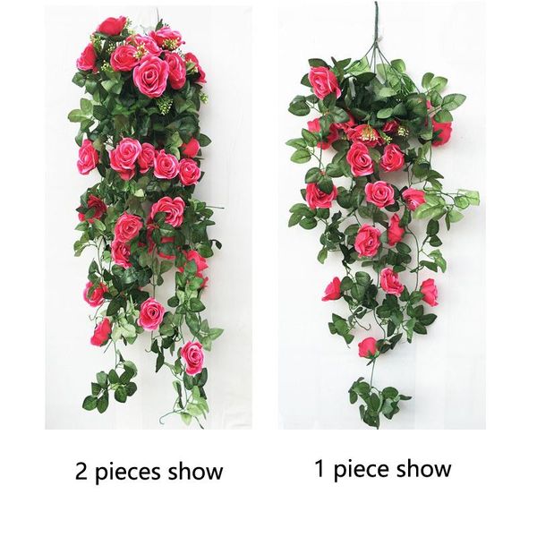 decorative flowers & wreaths 90 cm length hanging basket flower vine string silk rose artificial rattan for home outdoor wedding party
decorative flowers & wreaths 90 cm length hanging basket flower vine string silk rose artificial rattan for home outdoor wedding party