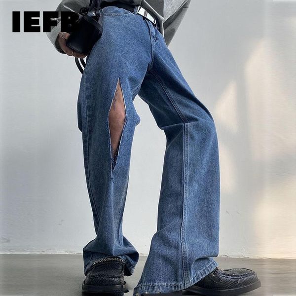 men's jeans iefb black blue washed 2021 autumn loose hiphop hole straight slit pants personalized ins trends trousers 9d0296
men's jeans iefb black blue washed 2021 autumn loose hiphop hole straight slit pants personalized ins trends trousers 9d0296