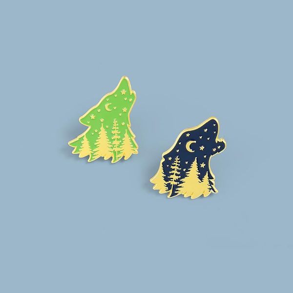 pins, brooches starry night forest wolf enamel pins blue green animal for women men cartoon lapel pin badge jewelry gift wholesale, Gray
pins, brooches starry night forest wolf enamel pins blue green animal for women men cartoon lapel pin badge jewelry gift wholesale, Gray
