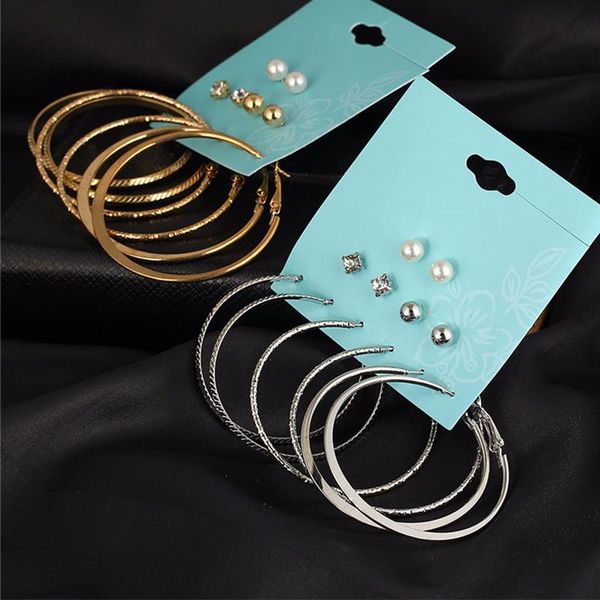hoop & huggie simulated pearl clip cuff earring set for women vintage punk gold silver color crystal party jewelry 6 pairs/set, Golden;silver
hoop & huggie simulated pearl clip cuff earring set for women vintage punk gold silver color crystal party jewelry 6 pairs/set, Golden;silver