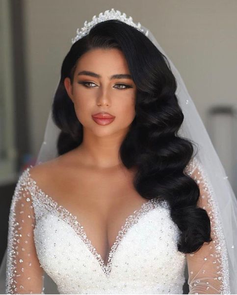 luxury new 2021 arabic dubai wedding es deep v neck beaded crystal long sleeve satin floor length y bridal gown mariage hy7v, White
luxury new 2021 arabic dubai wedding es deep v neck beaded crystal long sleeve satin floor length y bridal gown mariage hy7v, White