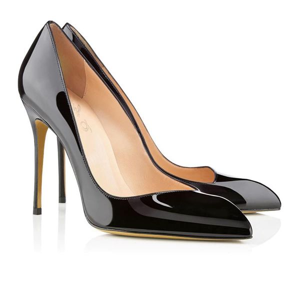 leather shoes women's commuting one pedal high-heeled shoes four seasons pointed black patent
leather shoes women's commuting one pedal high-heeled shoes four seasons pointed black patent