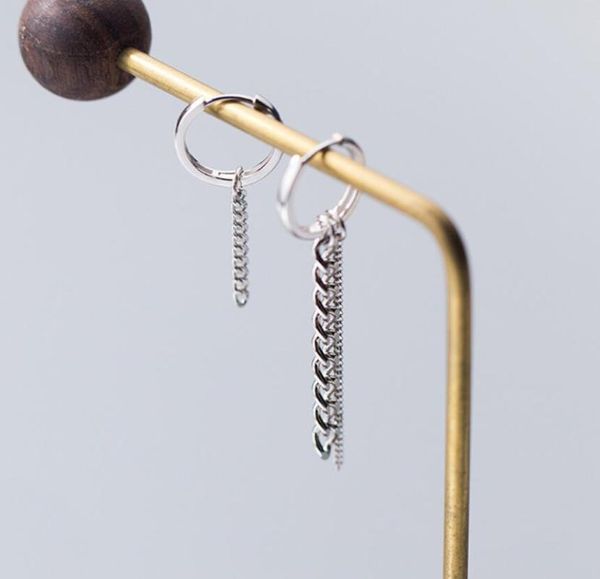 hoop & huggie 1pc 925 sterling silver dangle drop chain earring a1941, Golden;silver
hoop & huggie 1pc 925 sterling silver dangle drop chain earring a1941, Golden;silver