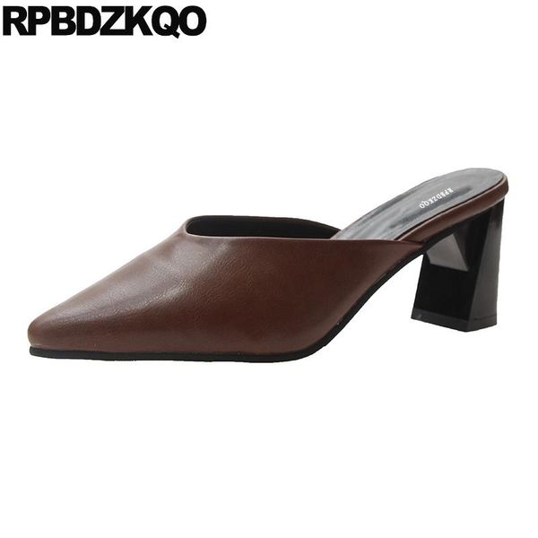 dress shoes block women brown pumps beige 3 inch korean sandals 2021 ladies high heels mules slipper pointed toe chunky thick, Black
dress shoes block women brown pumps beige 3 inch korean sandals 2021 ladies high heels mules slipper pointed toe chunky thick, Black