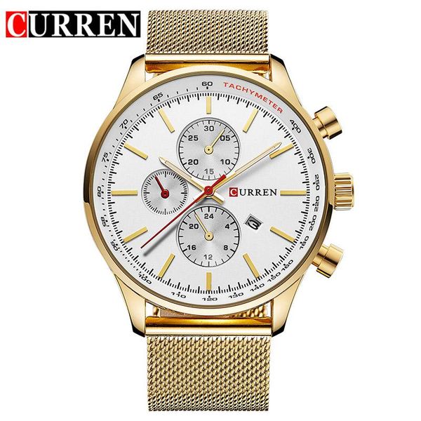 wristwatches 2021 curren men's watches fashion&casual full sports relogio masculino business relojes quartz watch, Slivery;brown
wristwatches 2021 curren men's watches fashion&casual full sports relogio masculino business relojes quartz watch, Slivery;brown