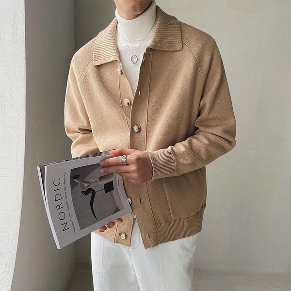 men's sweaters korean large lapel solid color coat male knitting cardigan sweater men streetwear button long sleeve fashion, White;black
men's sweaters korean large lapel solid color coat male knitting cardigan sweater men streetwear button long sleeve fashion, White;black