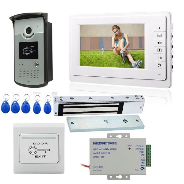 video door phones wired 7" phone doorbell intercom home security system + ir rfid camera electric lock
video door phones wired 7" phone doorbell intercom home security system + ir rfid camera electric lock