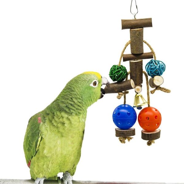 other bird supplies pet parrot toys natural bark wood bite toy ball with bell chewing training education birdcage accessories
other bird supplies pet parrot toys natural bark wood bite toy ball with bell chewing training education birdcage accessories