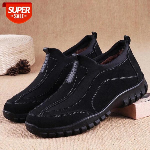 Winter Men's Warm Lined Shoes Man Non Slip Soft Walking Ankle Snowboots Solid Color Round Toe Slip-On Casual Flock Male Footwear #f10p
Winter Men's Warm Lined Shoes Man Non Slip Soft Walking Ankle Snowboots Solid Color Round Toe Slip-On Casual Flock Male Footwear #f10p