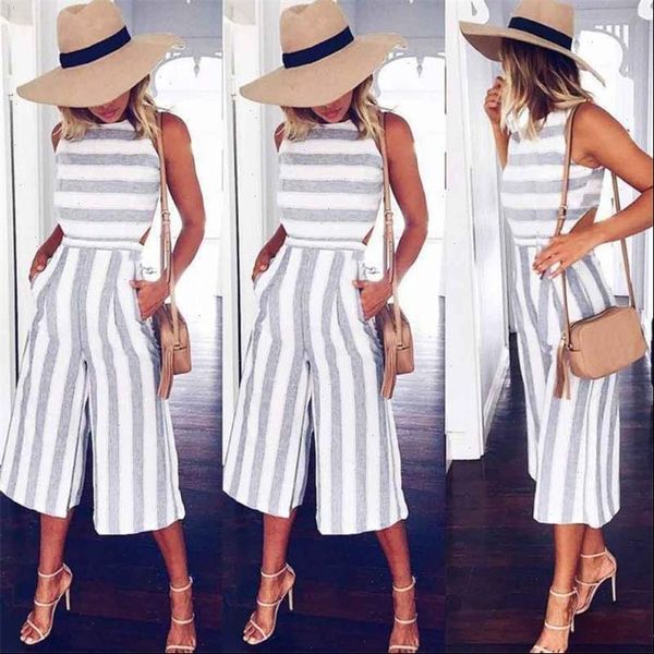womens sleeveless striped jumpsuit casual loose trousers fashionable leotard catsuit combinaison wide leg pants drop shipping, Black;white
womens sleeveless striped jumpsuit casual loose trousers fashionable leotard catsuit combinaison wide leg pants drop shipping, Black;white
