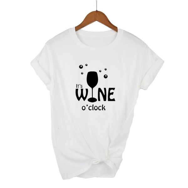 women it's wine o'clock letters print women tshirt casual cotton hipster funny t shirt for girl lady drop ship, White
women it's wine o'clock letters print women tshirt casual cotton hipster funny t shirt for girl lady drop ship, White
