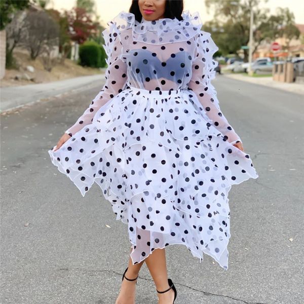 2021 new polka dot suits 2 pieces sets women thin transparent shirts blouse skirts ruffles elegant tutu jupes lady fashion summer autumn a4v, Black;gray
2021 new polka dot suits 2 pieces sets women thin transparent shirts blouse skirts ruffles elegant tutu jupes lady fashion summer autumn a4v, Black;gray